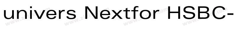 univers Nextfor HSBC字体转换